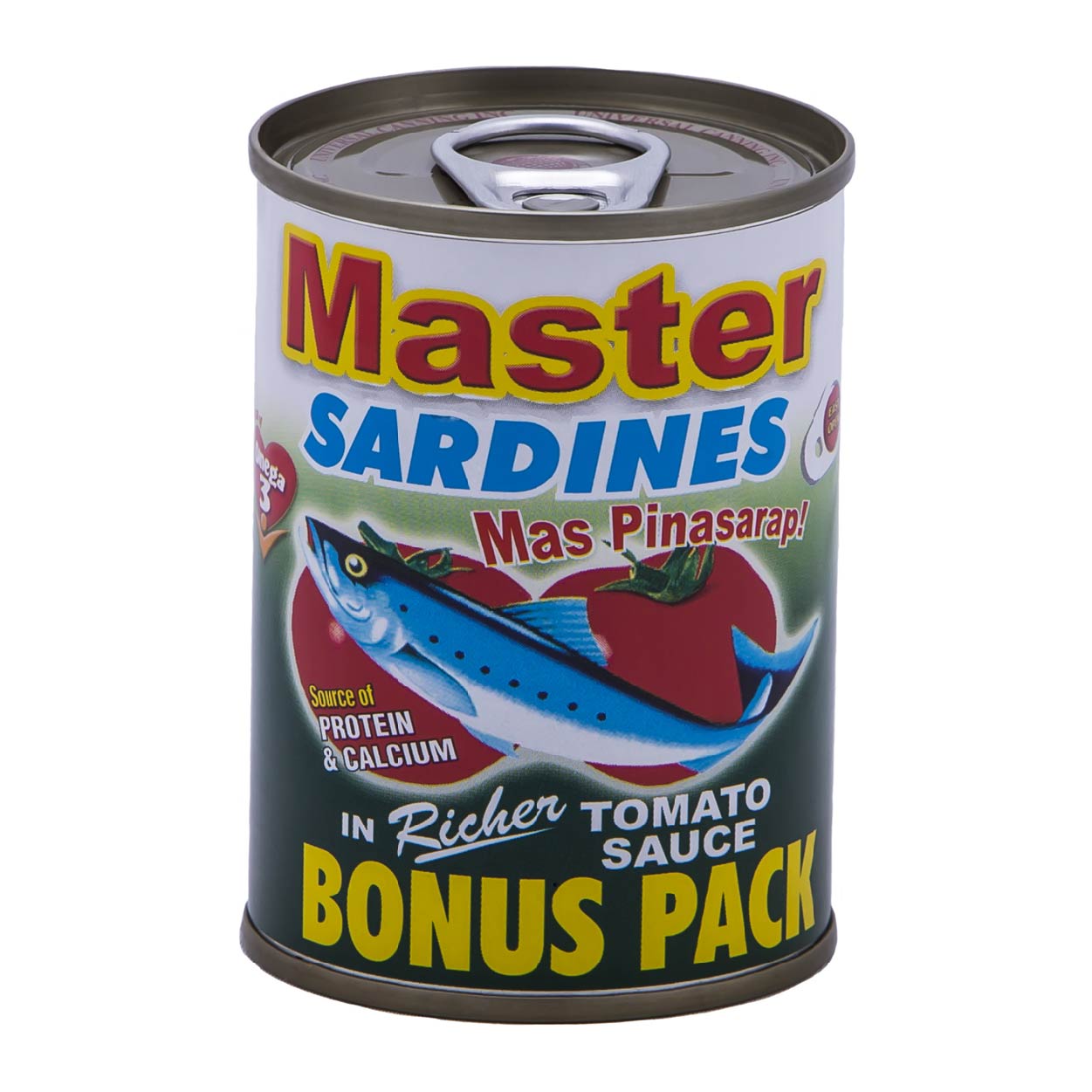 Master Sardines in Richer Tomato Sauce Bonus Pack Green EOC 155g