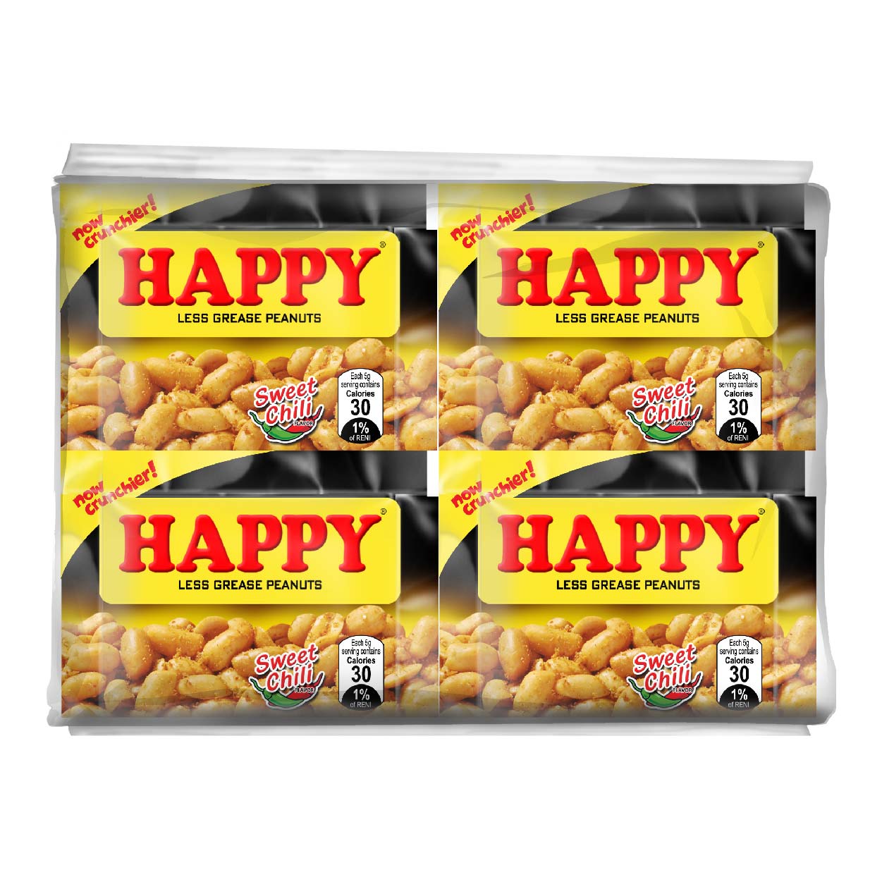 Happy Less Grease Peanuts Sweet Chili 20x5g