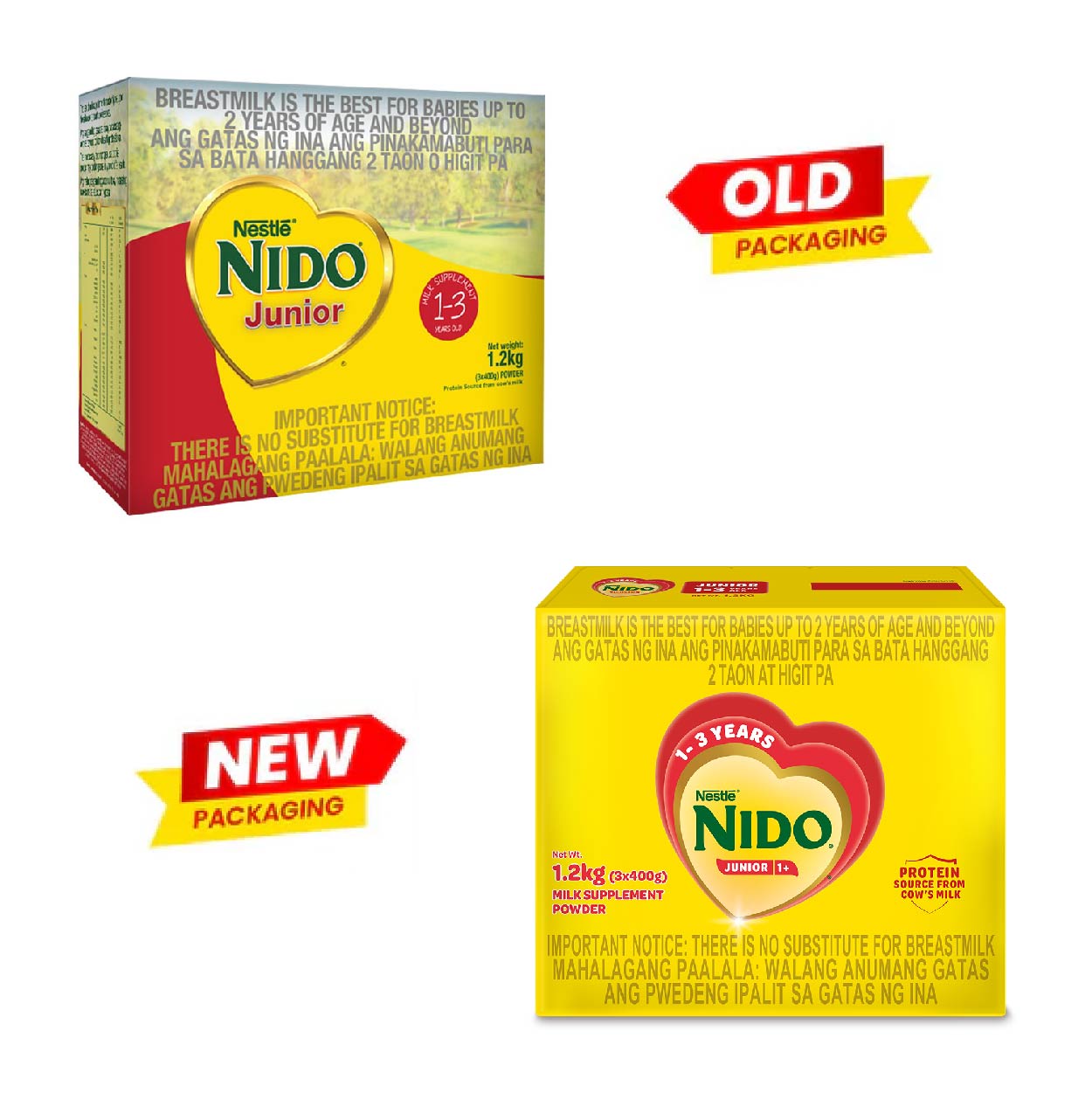 Nido Junior 1+ Milk Supplement Powder 1-3 years old 1.2kg