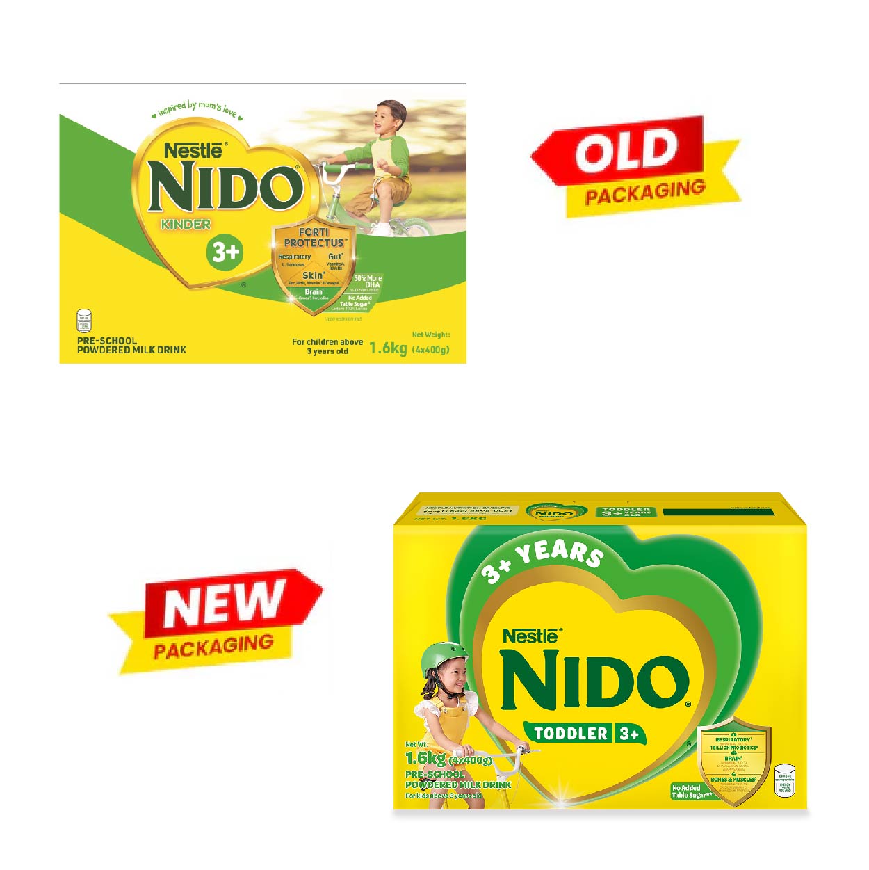 Nido Toddler 3+ Pre-School Powdered Milk Drink 3+ years old 1.6kg