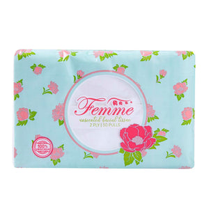 Femme Facial Tissue Travel Pack 2 Ply 100 sheets 50 Pulls