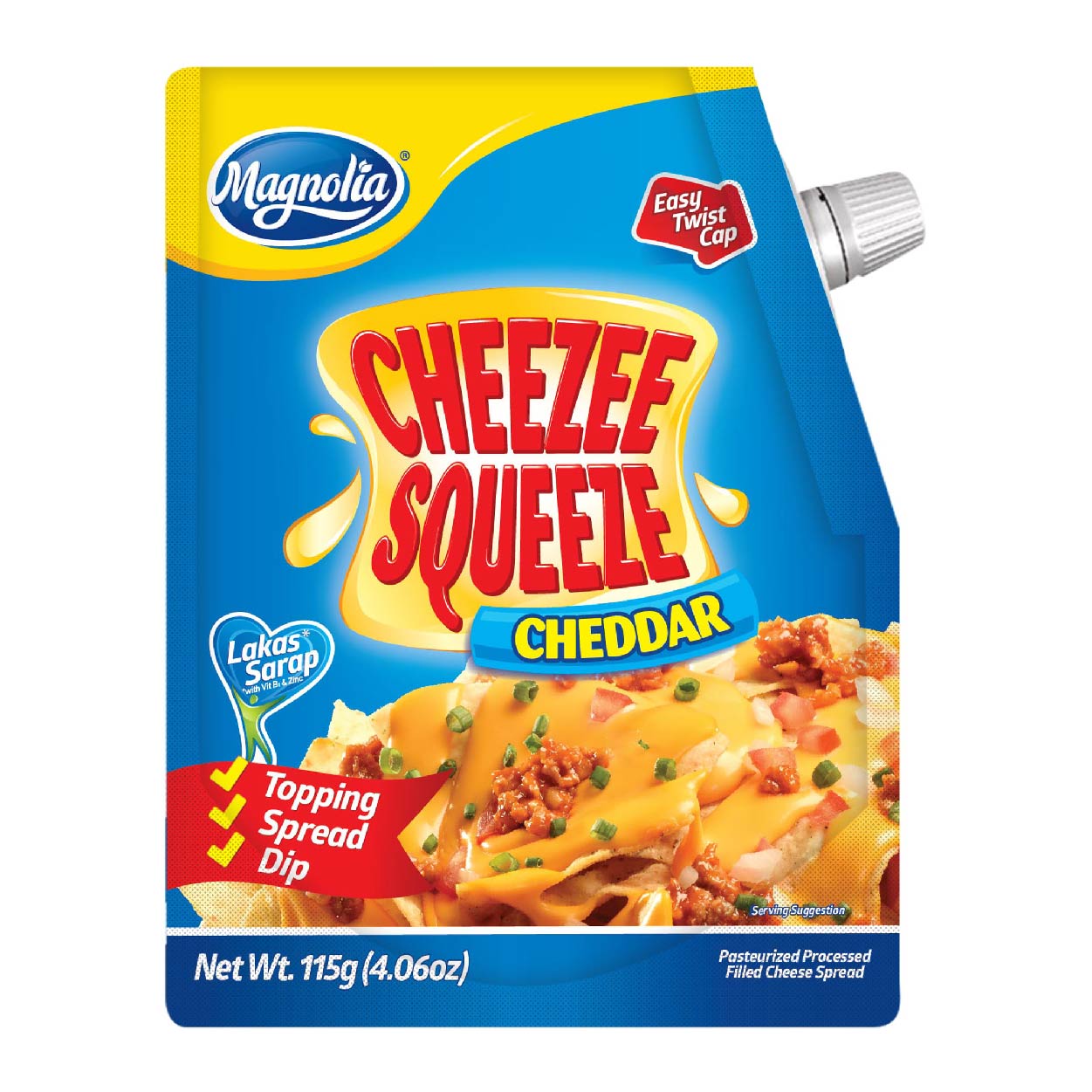 Magnolia Cheezee Squeeze Cheddar Spread 115g