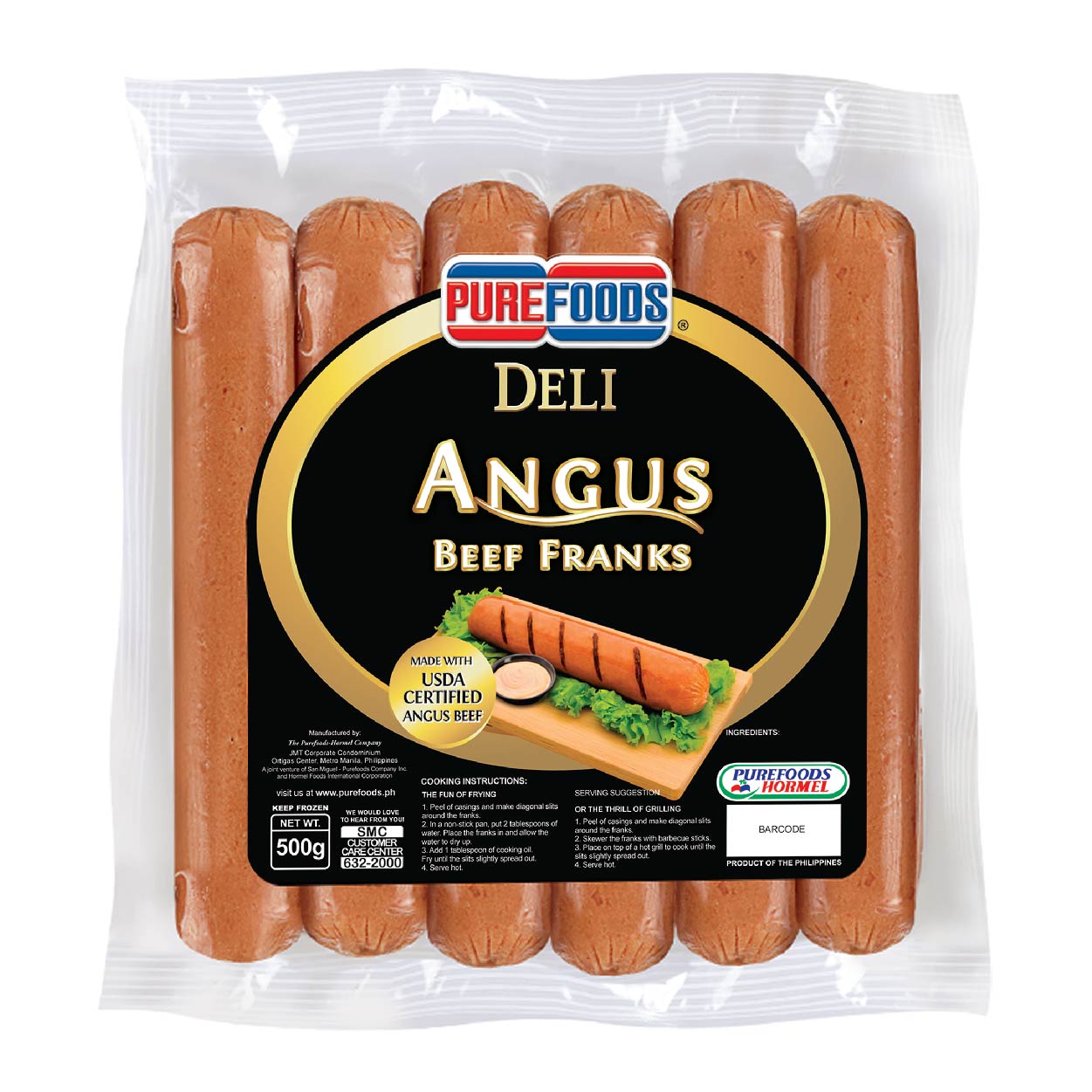 Purefoods Deli Angus Beef Franks 500g