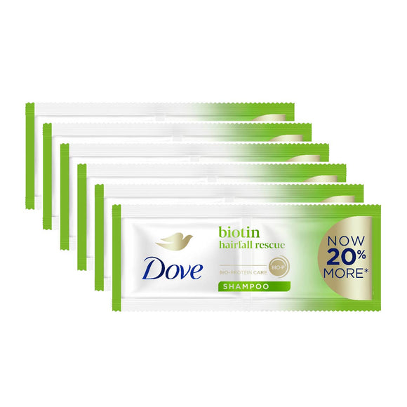 Dove Shampoo Biotin Hairfall Rescue Green 6x12ml