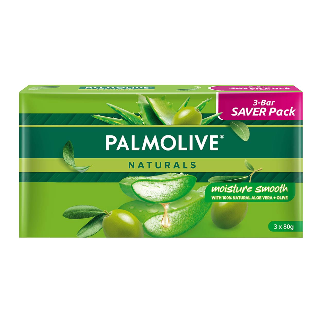 Palmolive Naturals Soap Moisture Smooth 80g 3 Bar Saver Pack