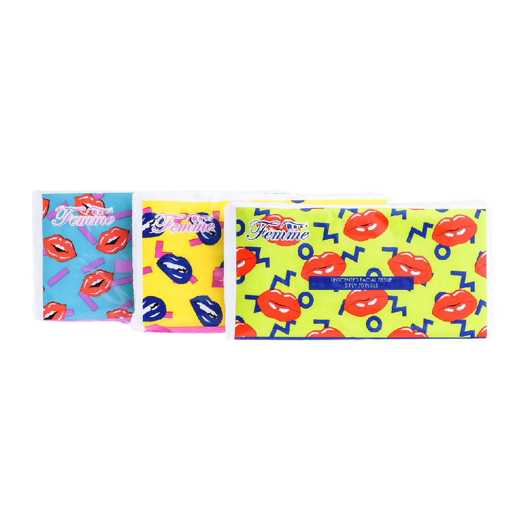 Femme Facial Tissue Big Travel Pack 2 Ply 140 sheets 70 Pulls