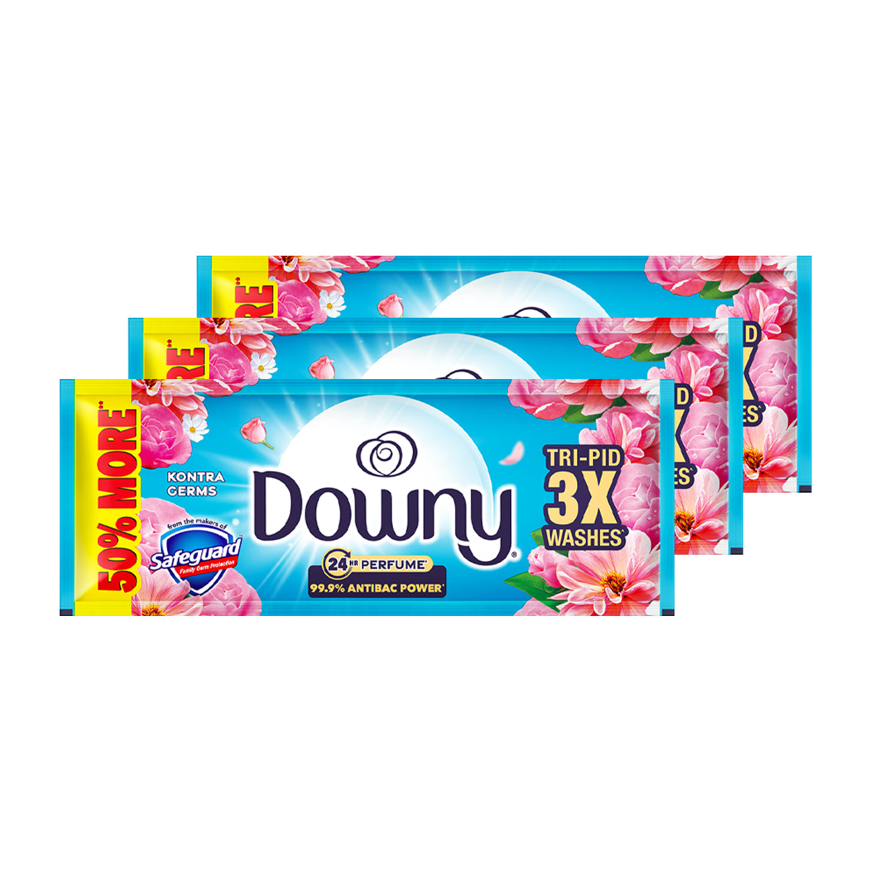 Downy Perfume Fabric Conditioner Antibac KontraGerms Tripid3x75ml
