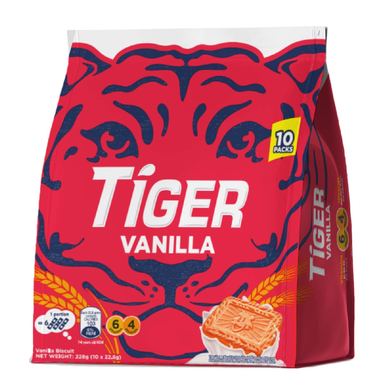 Tiger Energy Vanilla Biscuits 10x22.8g