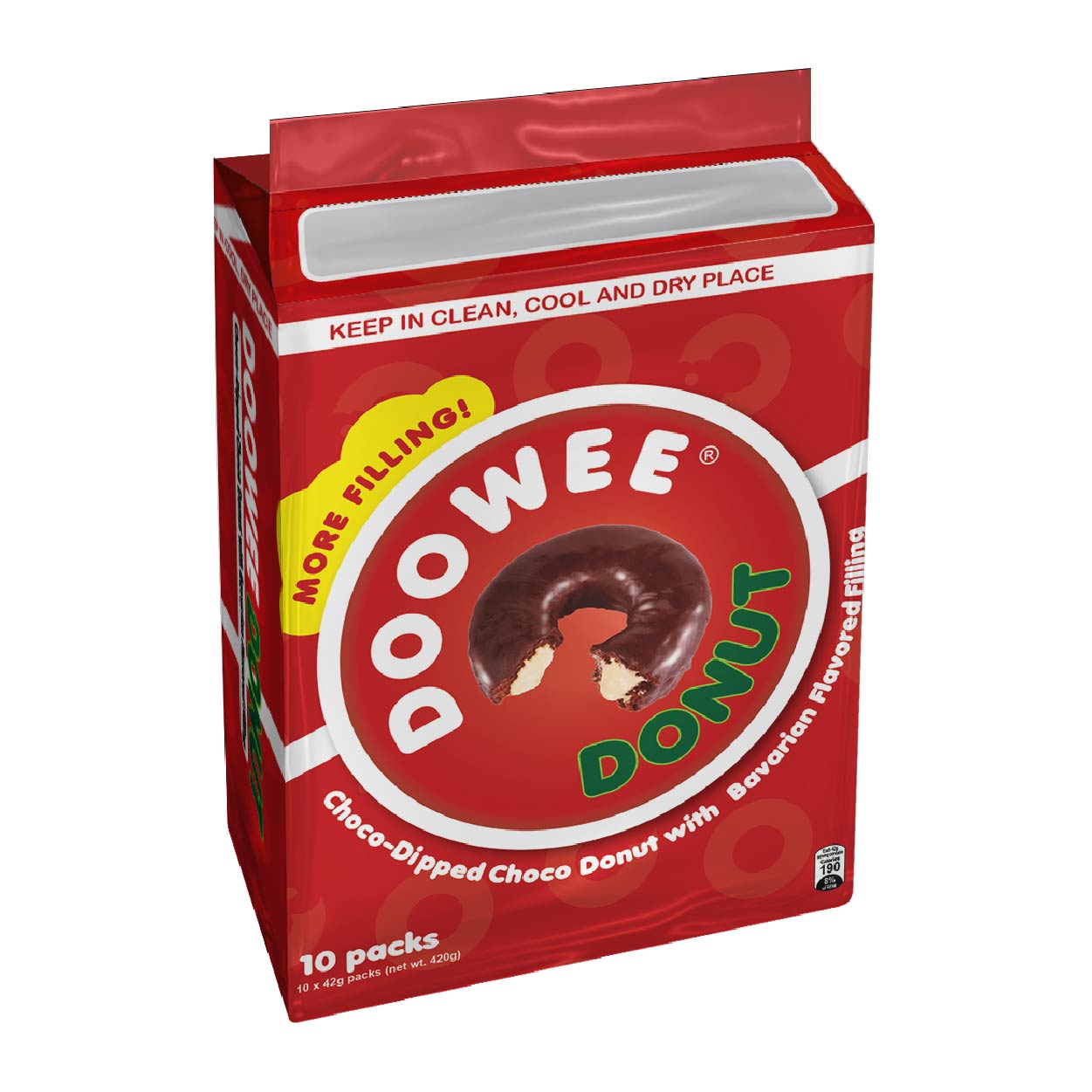 Doowee Donut Choco 10x42g