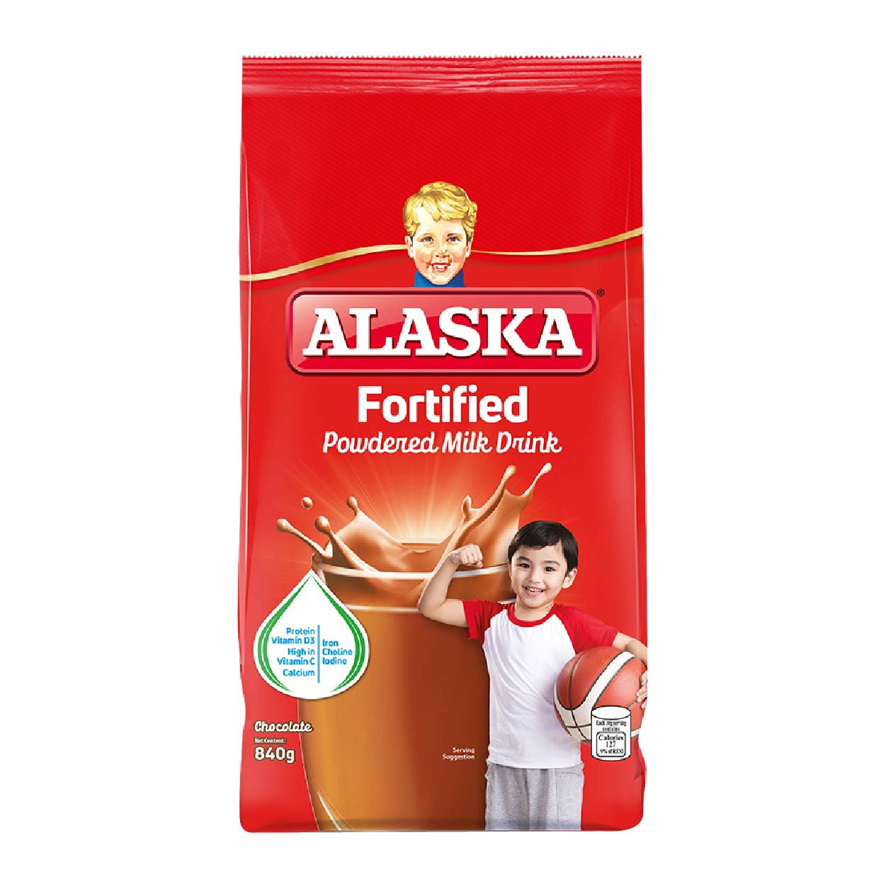 Alaska Fortified Powdered Milk Drink Chocolate 840g