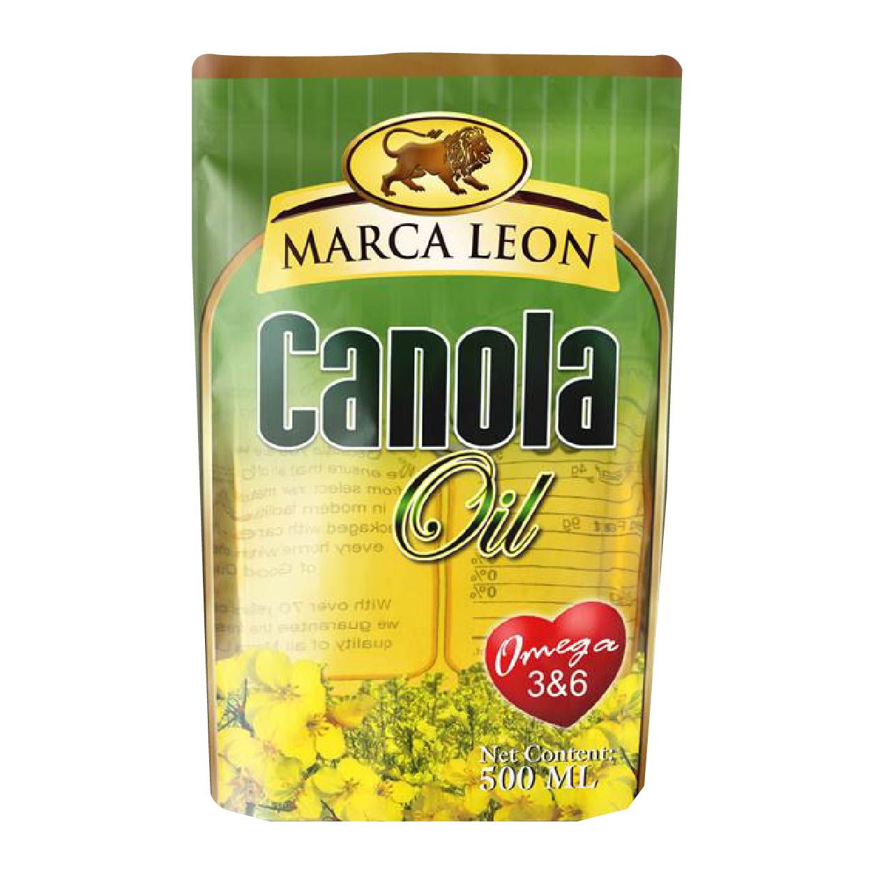 Marca Leon Canola Oil Pouch 500ml