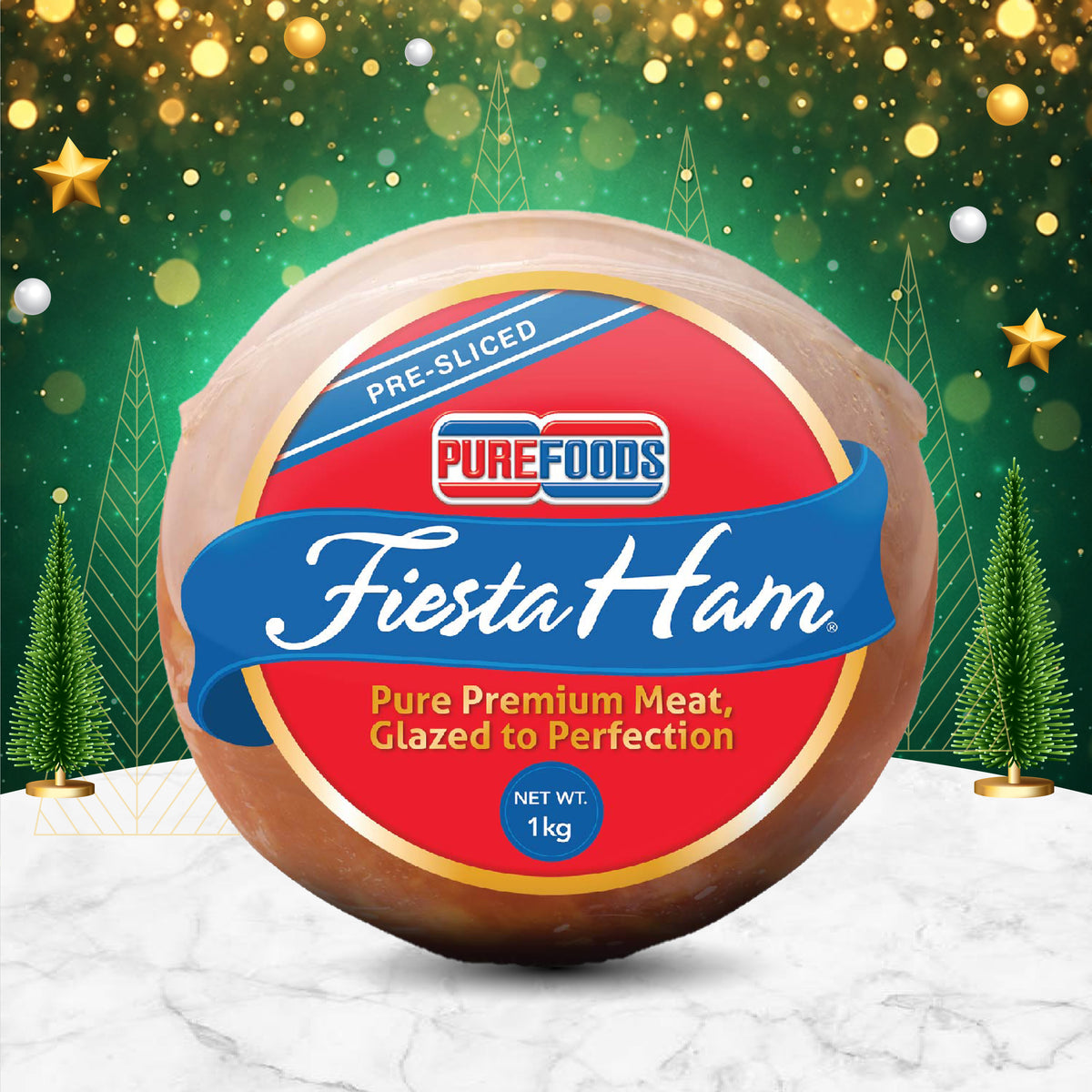 Purefoods Fiesta Ham Pre-Sliced 1kg