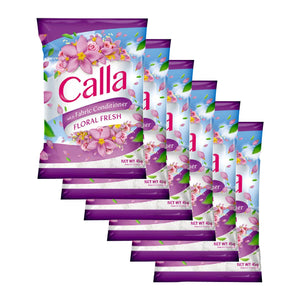 Calla Detergent Powder with Fabric Conditioner Floral Fresh 6x45g