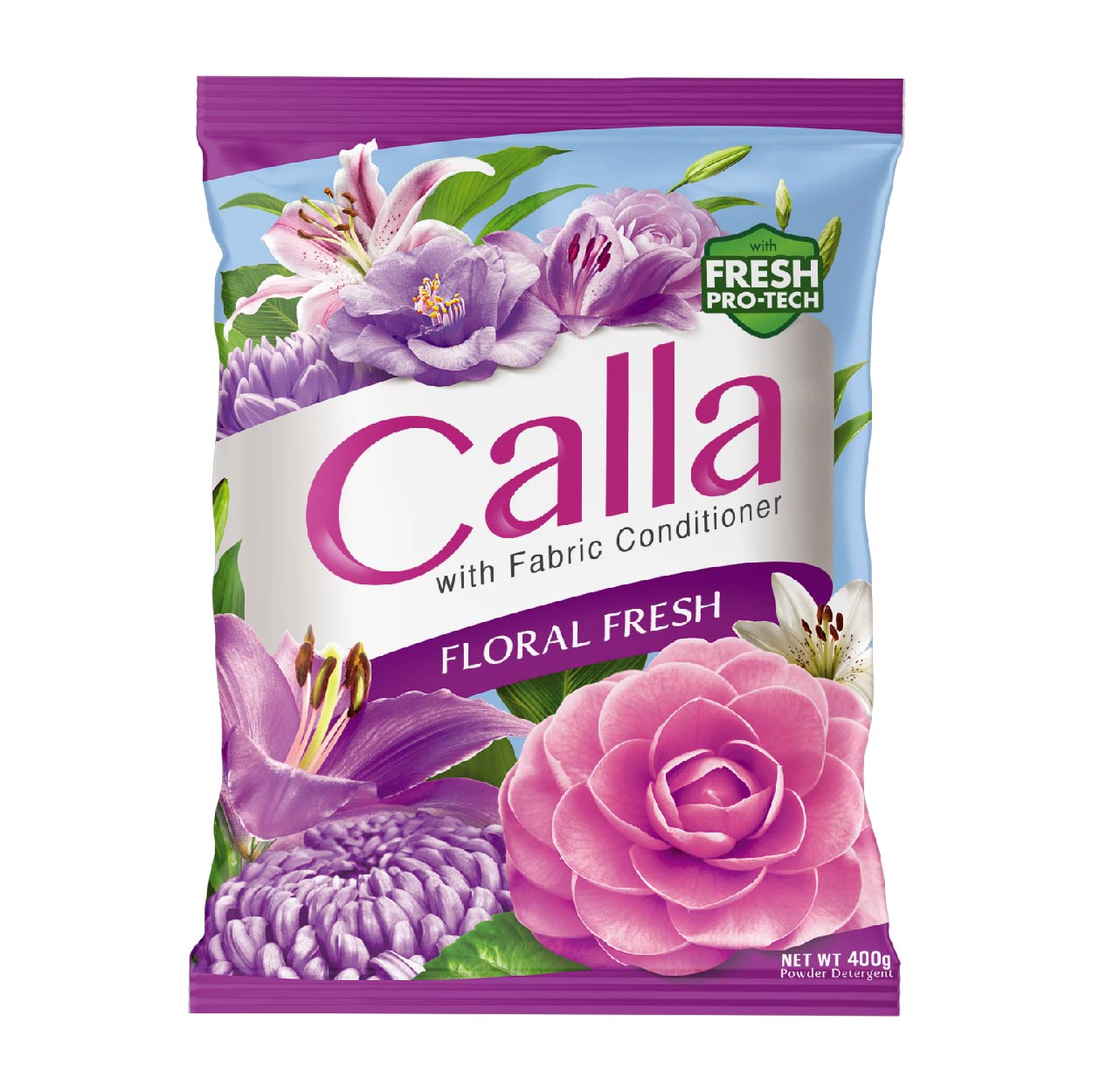 Calla Detergent Powder with Fabric Conditioner Floral Fresh 400g