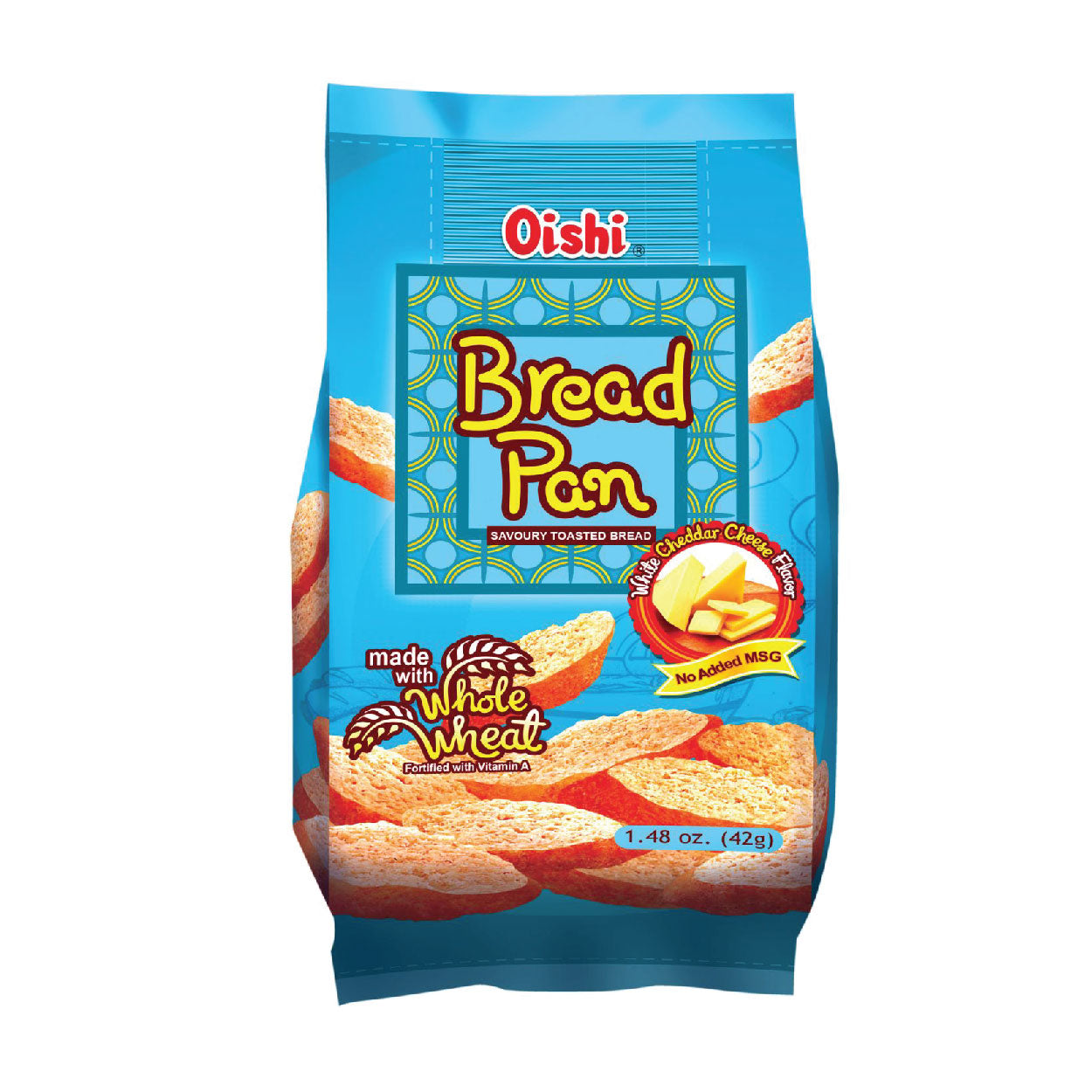Oishi Bread Pan Whole Wheat White Cheddar Cheese 42g