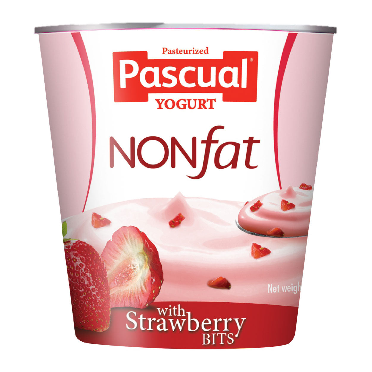 Pascual Pasteurized Yogurt Non Fat Strawberry 100g