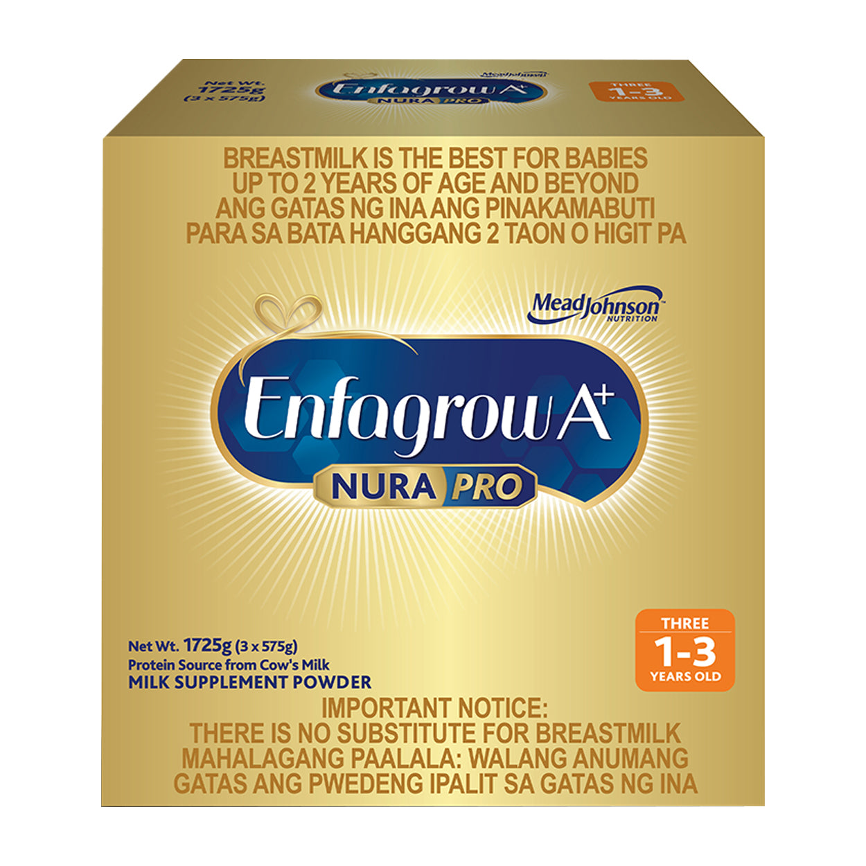 Enfagrow A+ NuraPro Three Milk Powder 1-3 years old 1.725kg