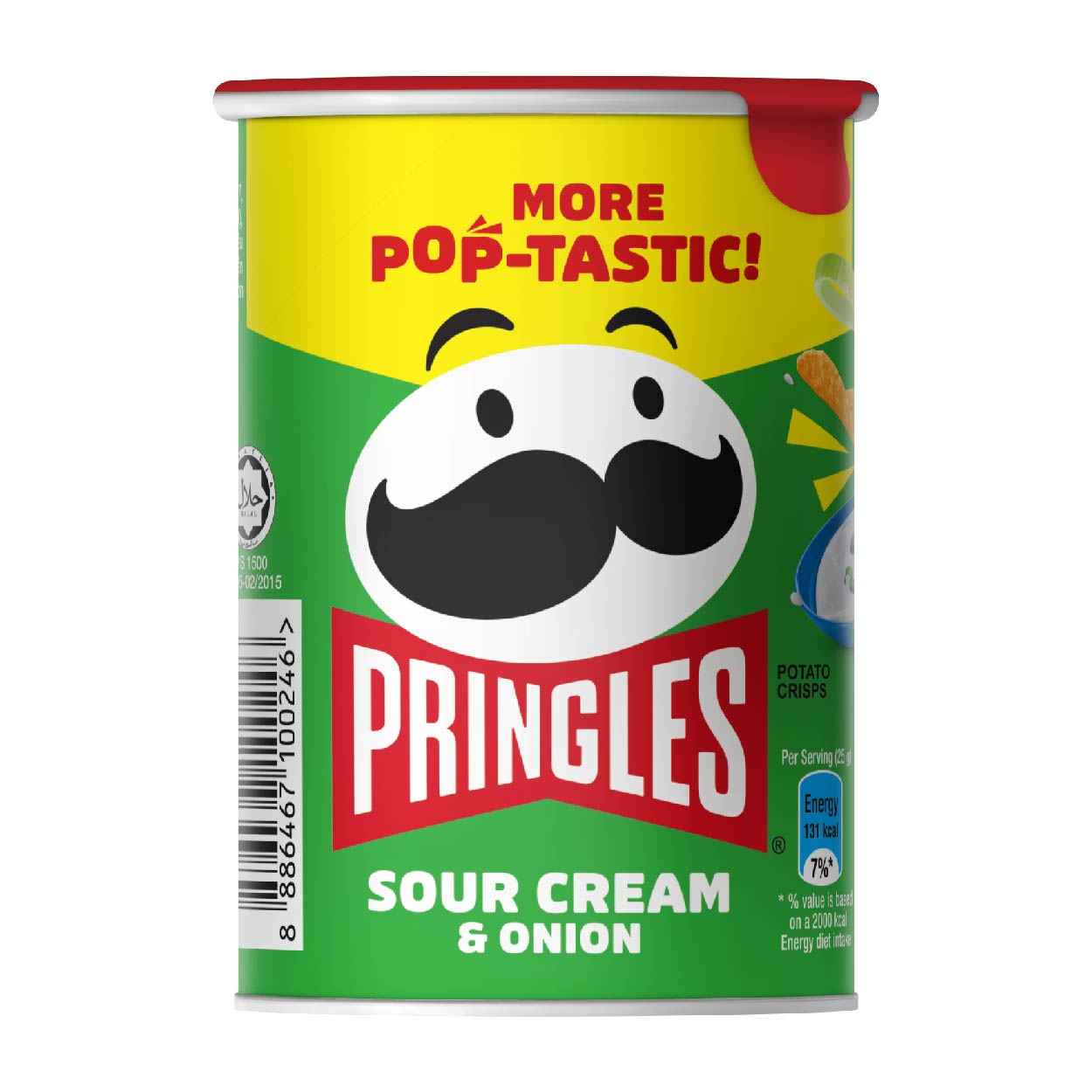 Pringles Potato Crisps Sour Cream & Onion 42g