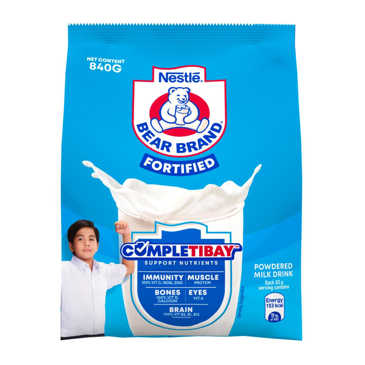 Bear Brand Fortified Powdered Milk Drink 840g