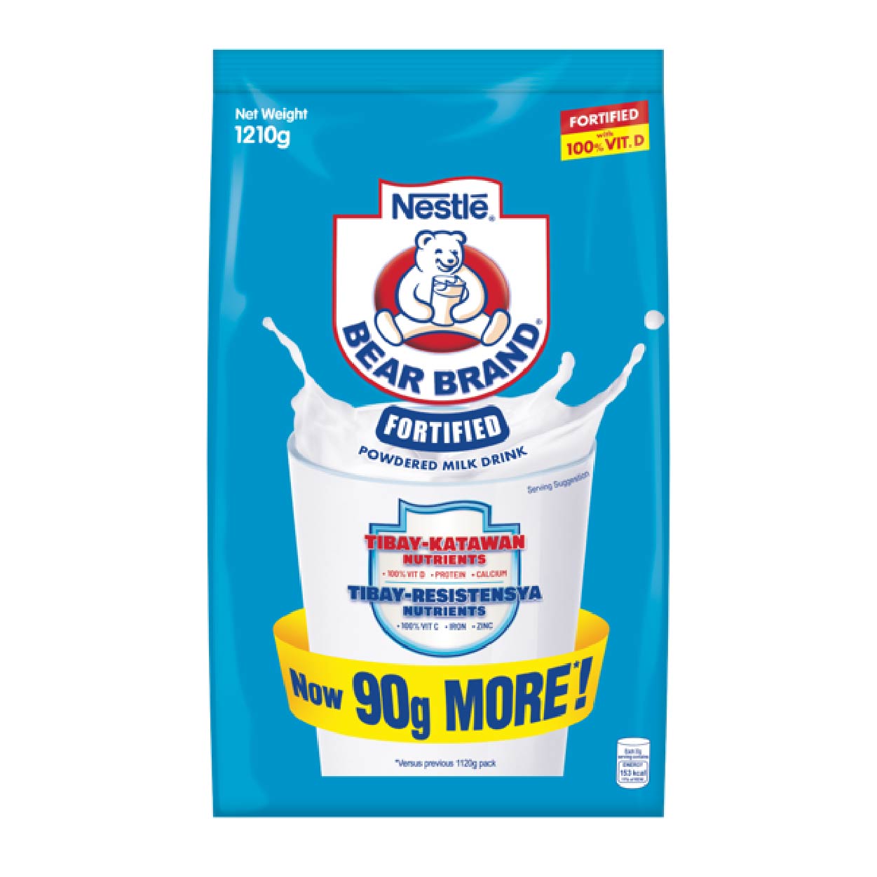Bear Brand Fortified Powdered Milk Drink 1210g
