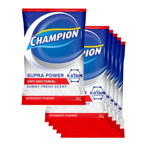 Champion Detergent Powder Supra Anti-Bacterial Sunny Fresh 6x35g