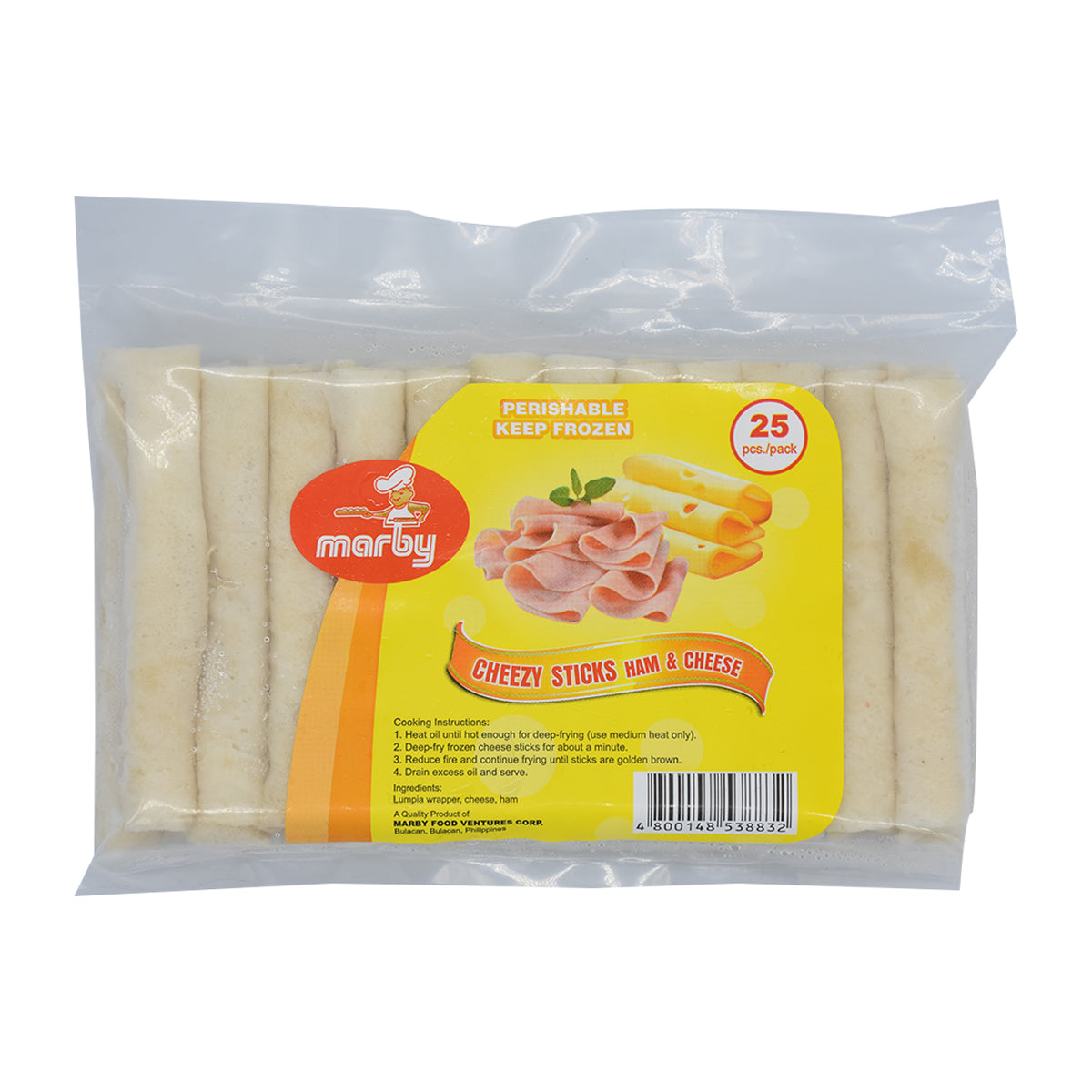 Marby Cheezy Sticks Ham & Cheese 25s