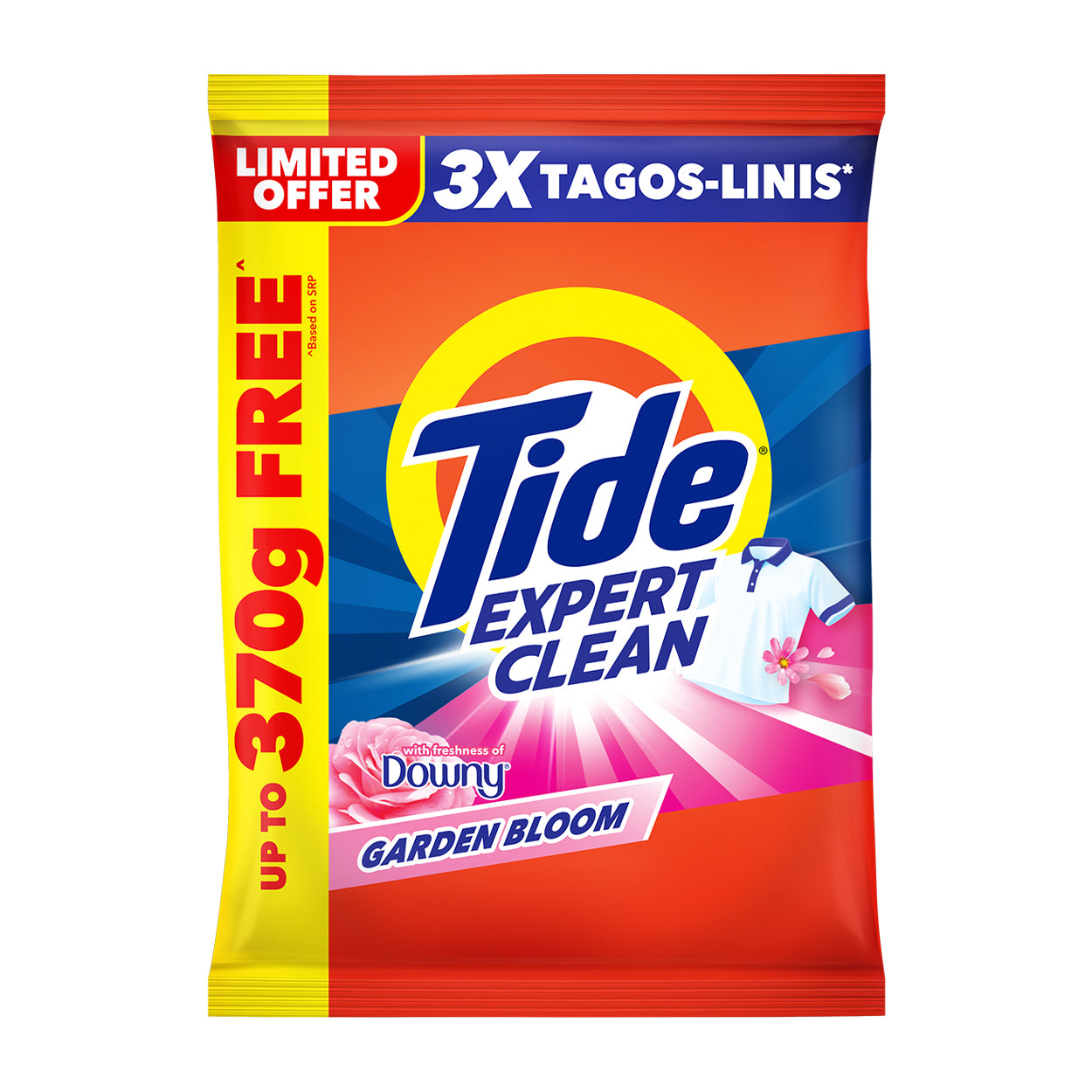 Tide Expert Clean Laundry Powder Downy Garden Bloom 1.89kg/2270g