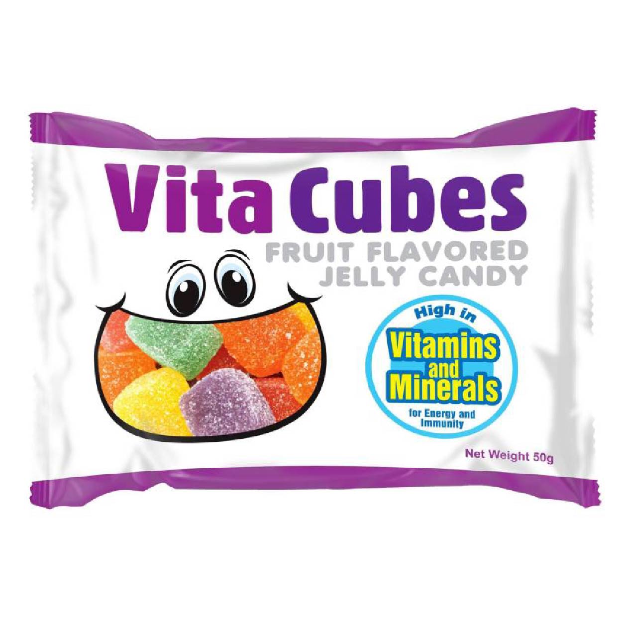 Vita Cubes Fruit Flavored Jelly Candy 50g