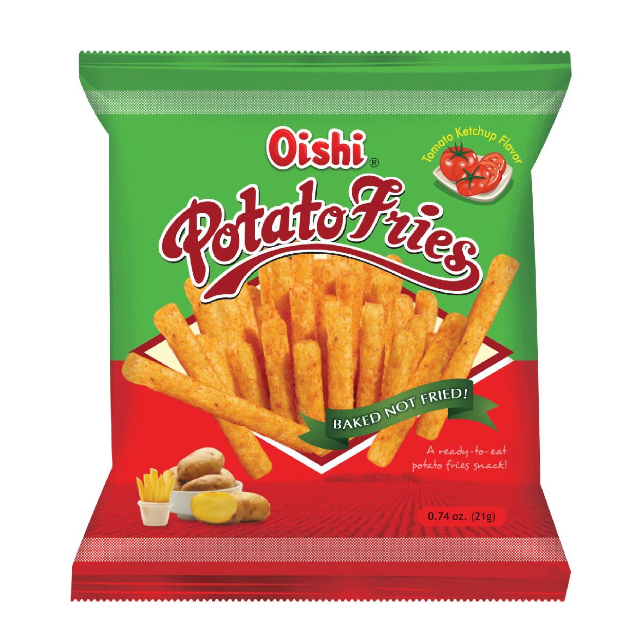 Oishi Potato Fries Ketchup 21g