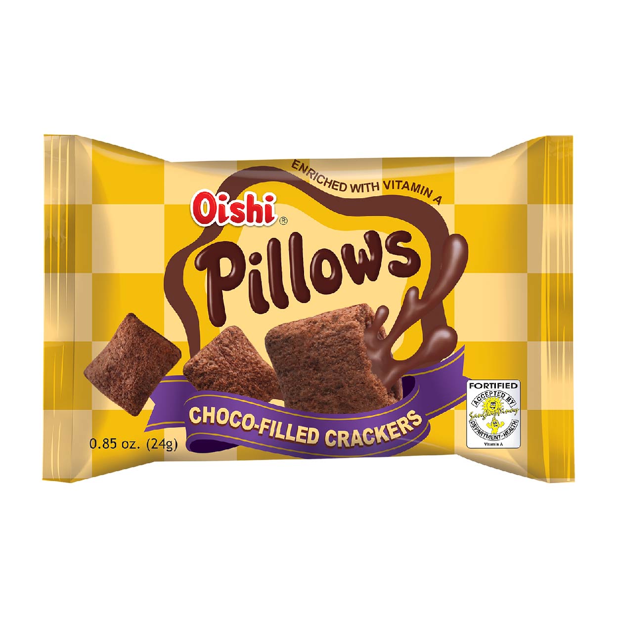 Oishi Pillows Choco Crackers 24g