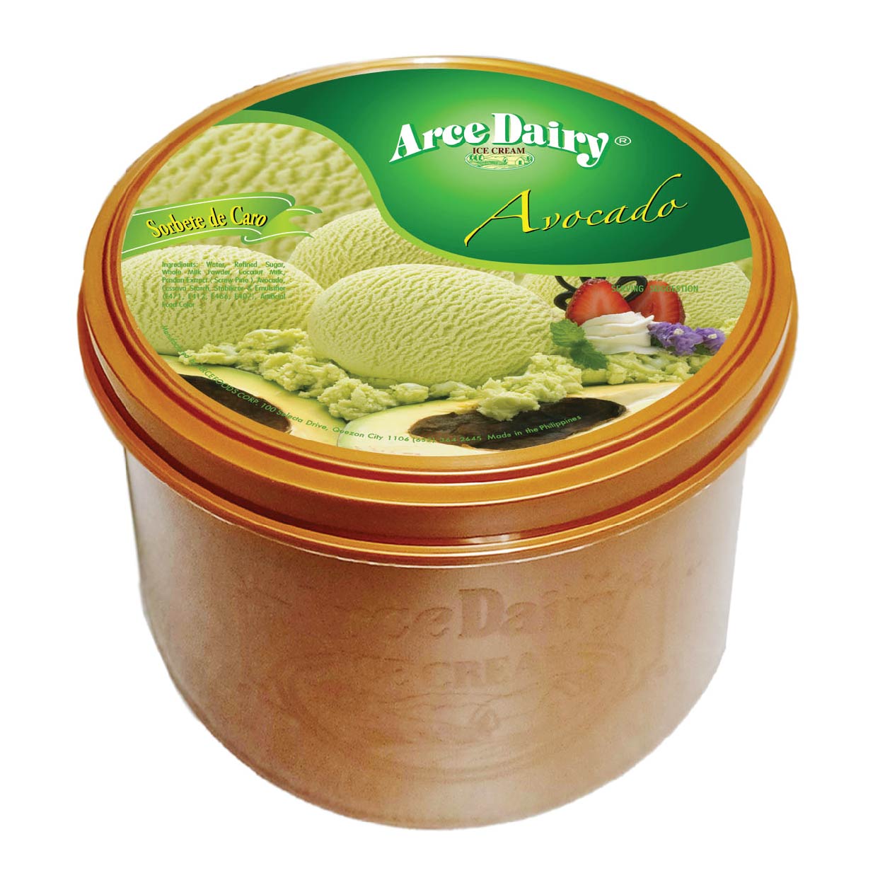 Arce Dairy Sorbete de Caro Avocado Ice Cream 425ml