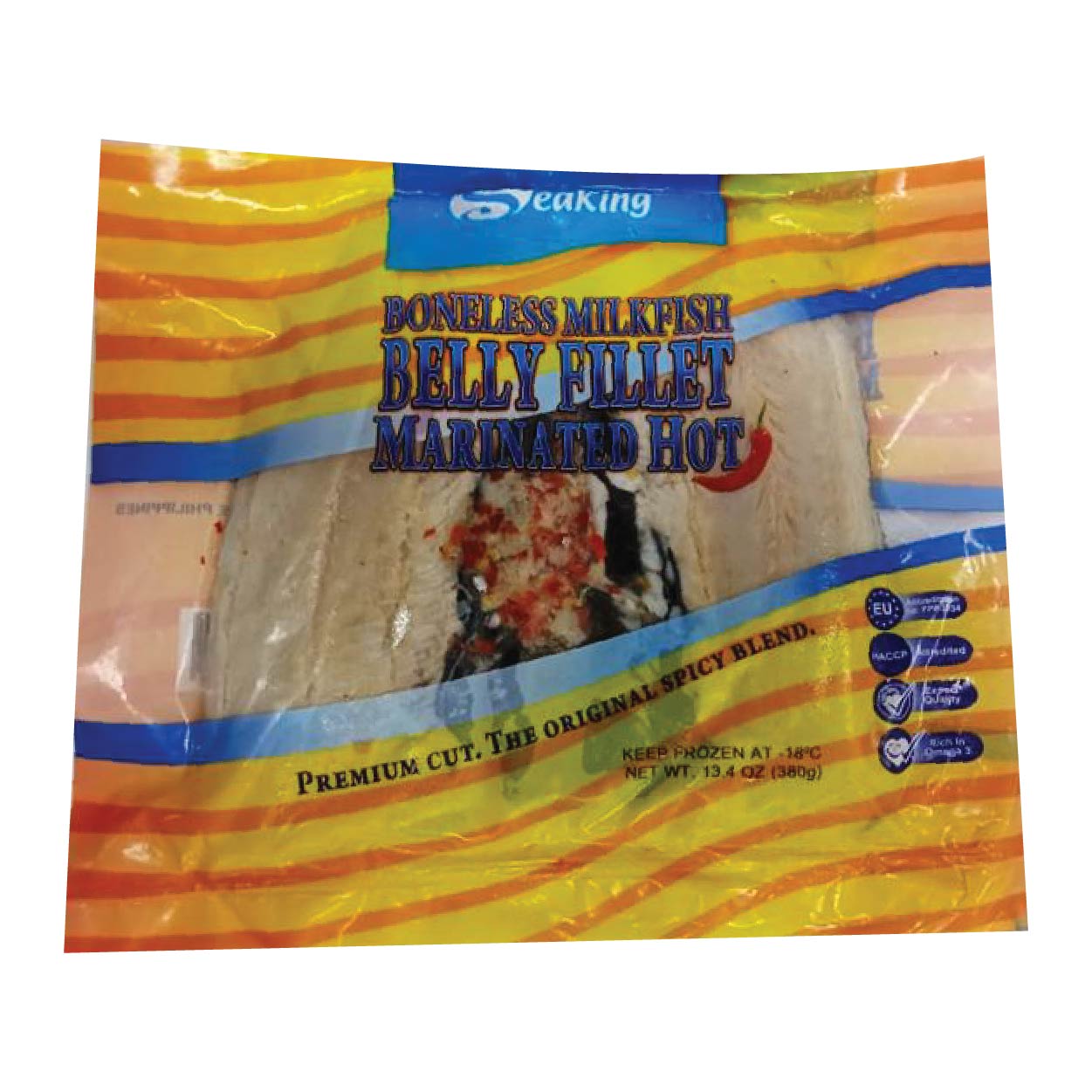 Seaking Boneless Milkfish Bangus Belly Fillet Marinated Hot 380g