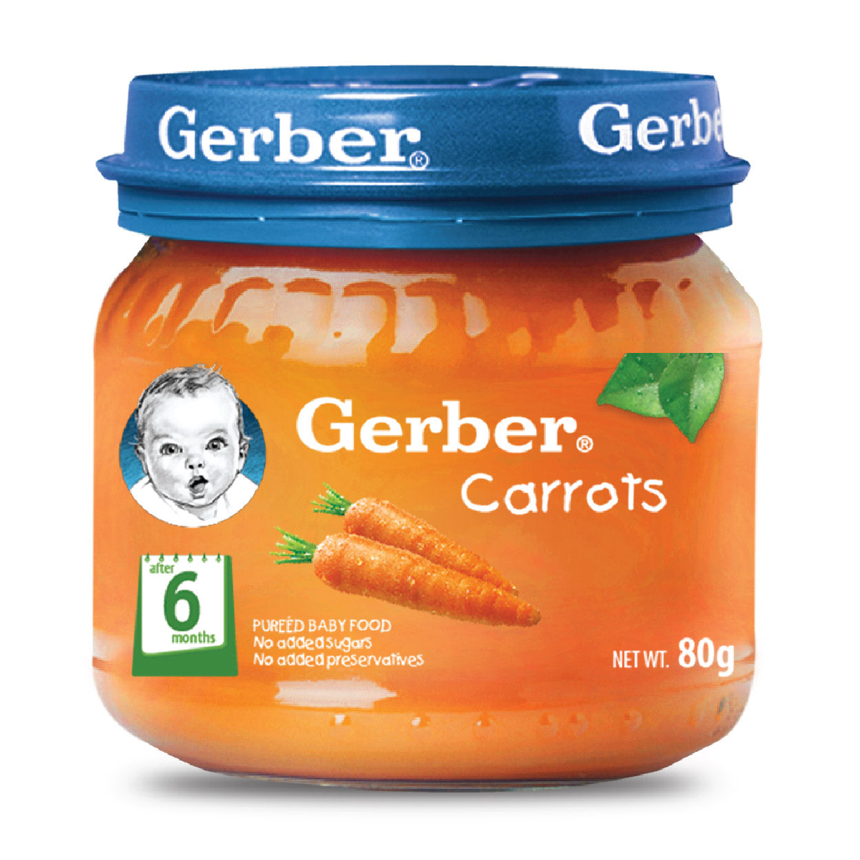 Gerber Pureed Baby Food Carrot 80g