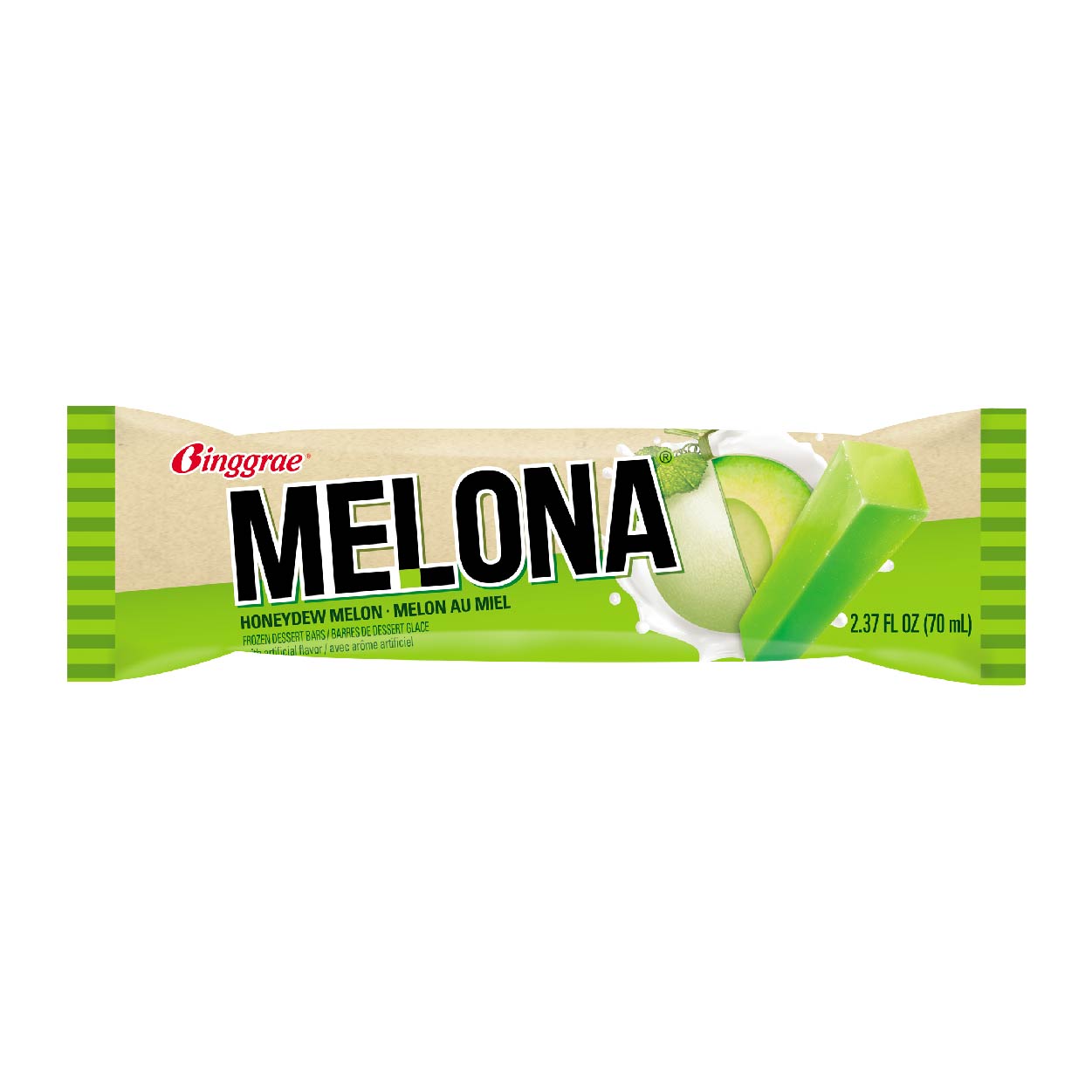 Binggrae Melona Ice Cream Bar Honeydew Melon 70ml
