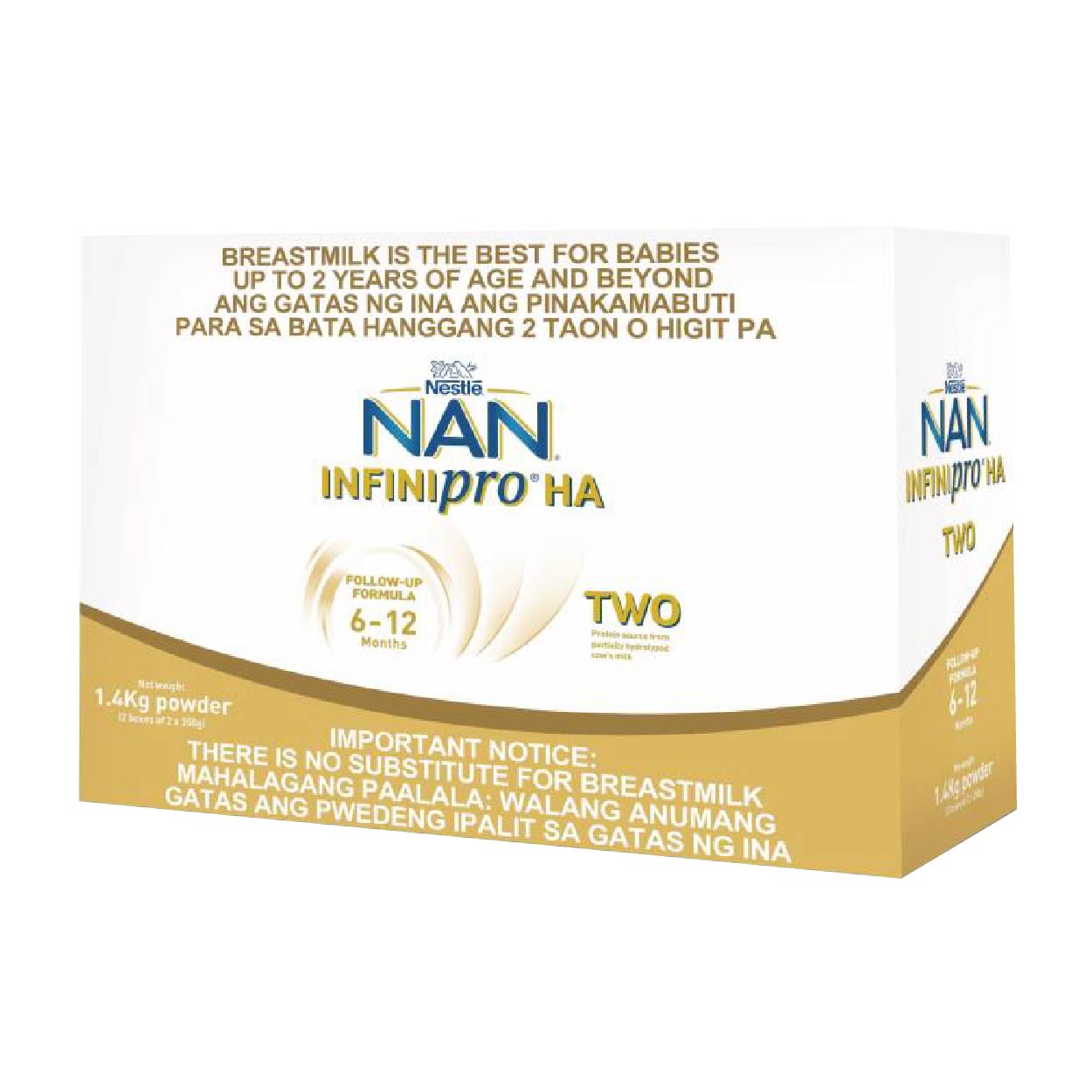 Nan Infinipro HA Two Follow-up Formula 6-12 months 1.4kg