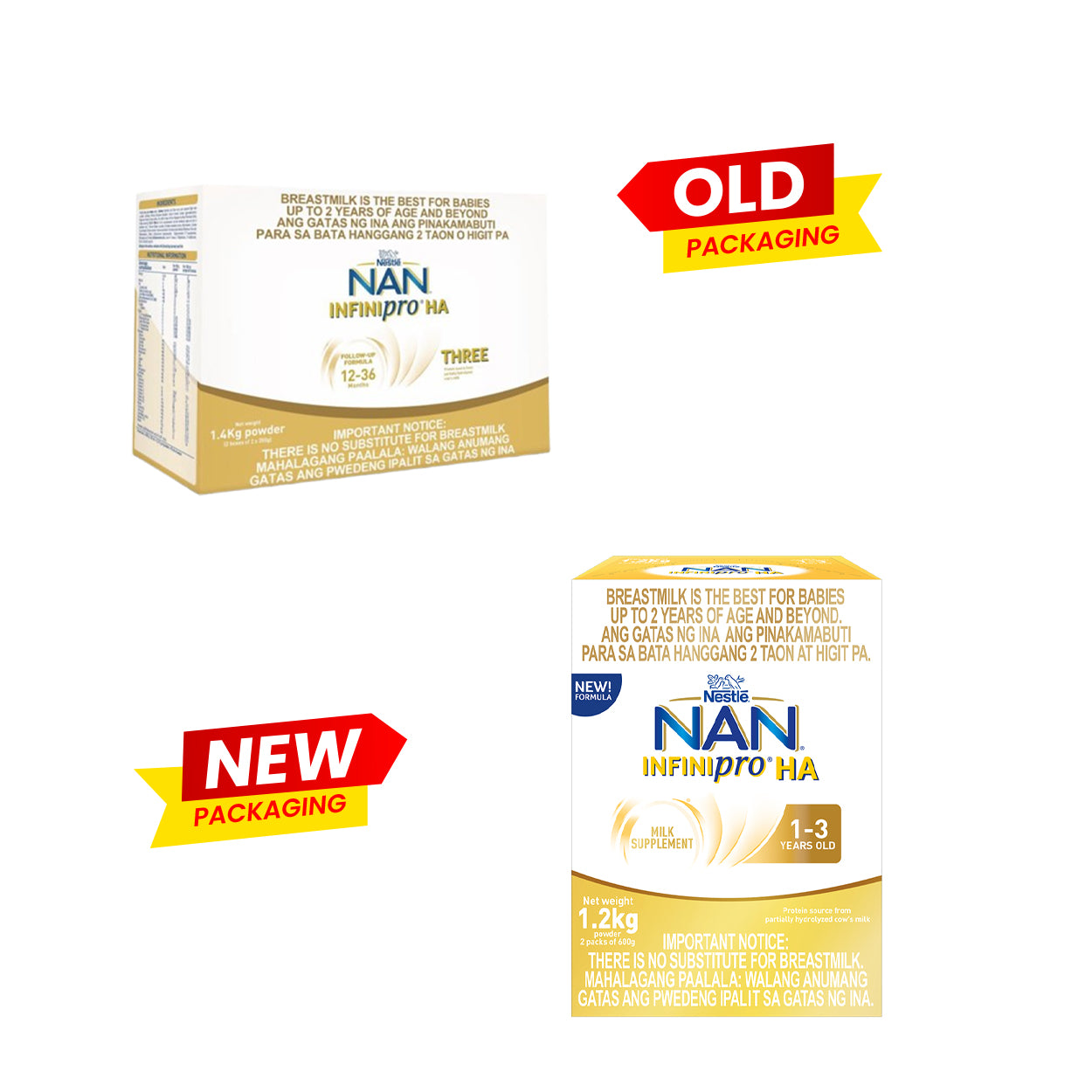 Nan Infinipro HA Milk Supplement 1-3 years old 1.2kg