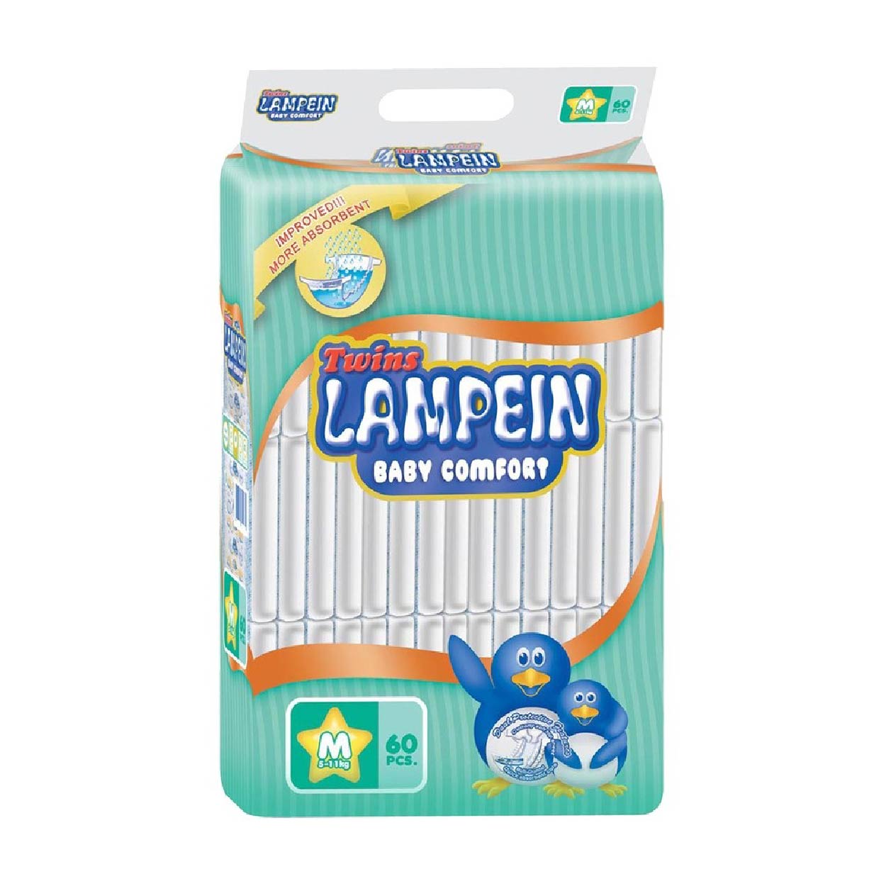 Lampein Twins Baby Comfort Diaper M 60s