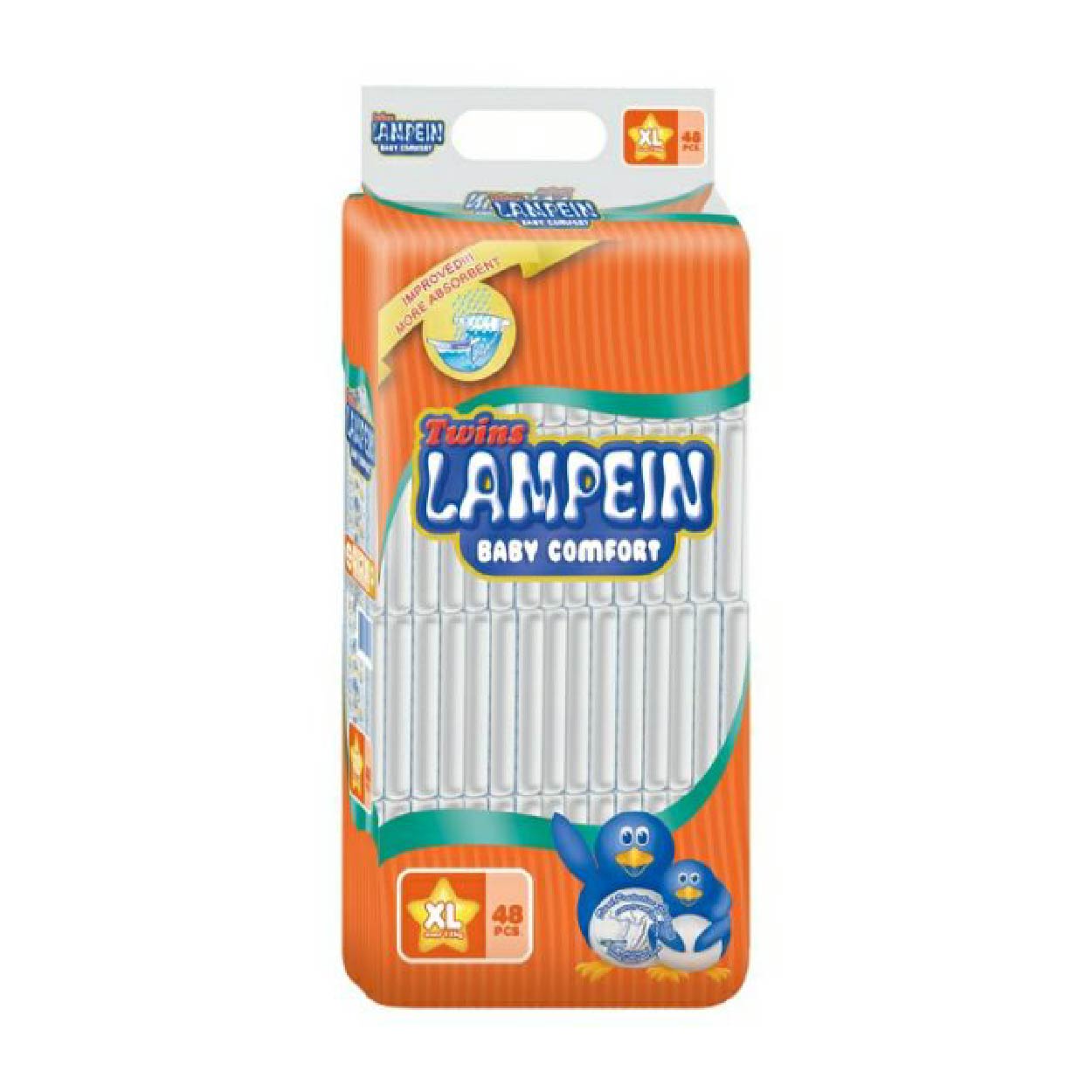 Lampein Twins Baby Comfort Diaper XL 48s
