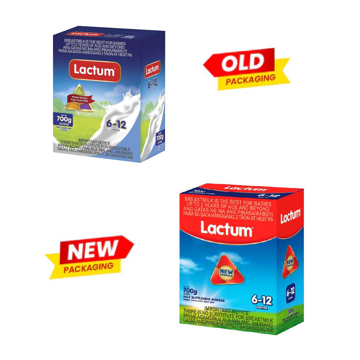 Lactum Milk Powder 6-12 months Plain 700g