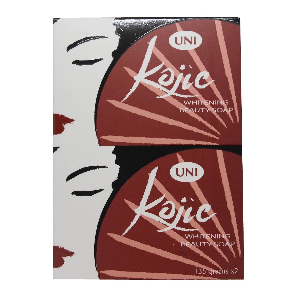 UNI Whitening Beauty Soap Kojic with Vitamin C 135g 2s