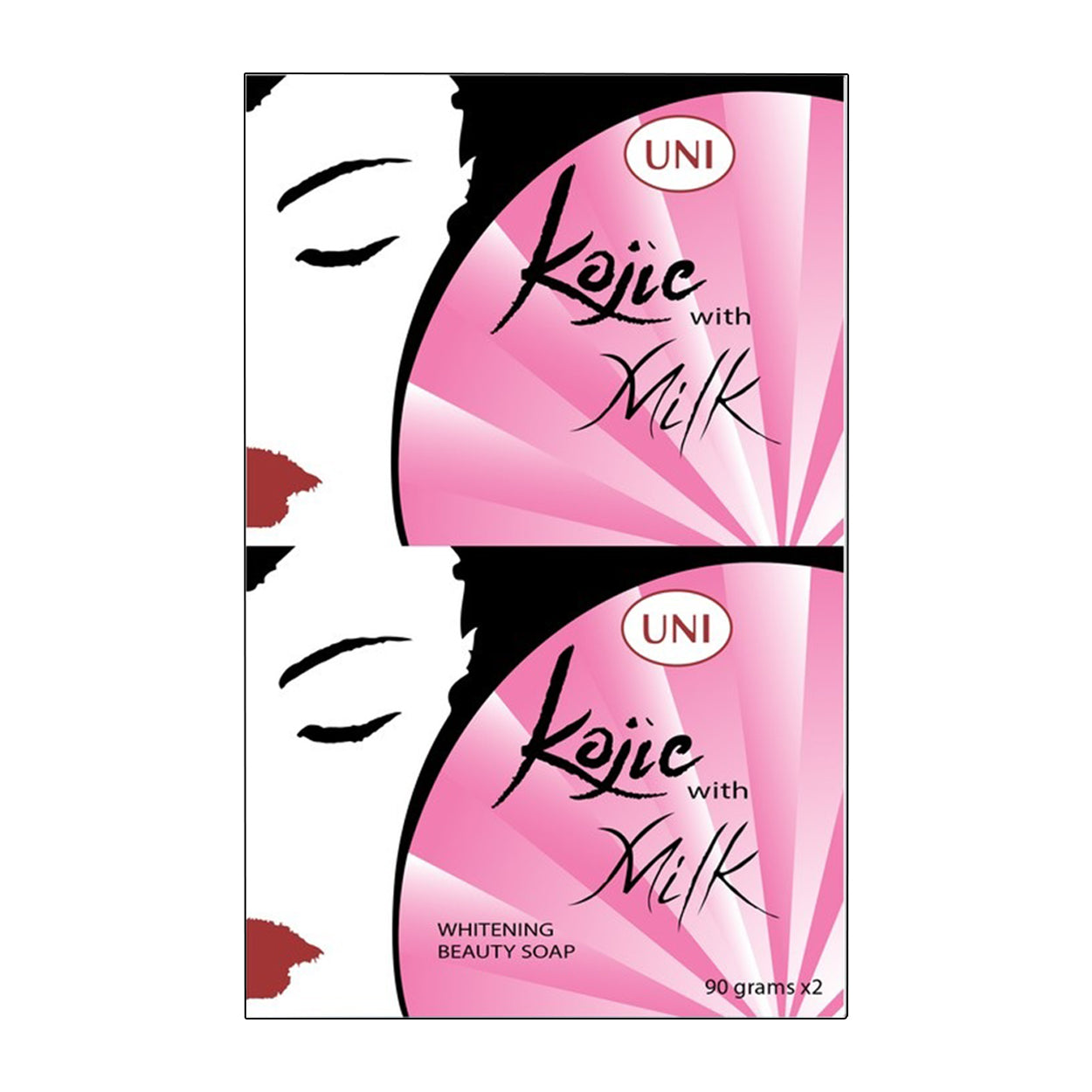 Uni Soap Kojic Acid with Milk 2x90g Twin Pack