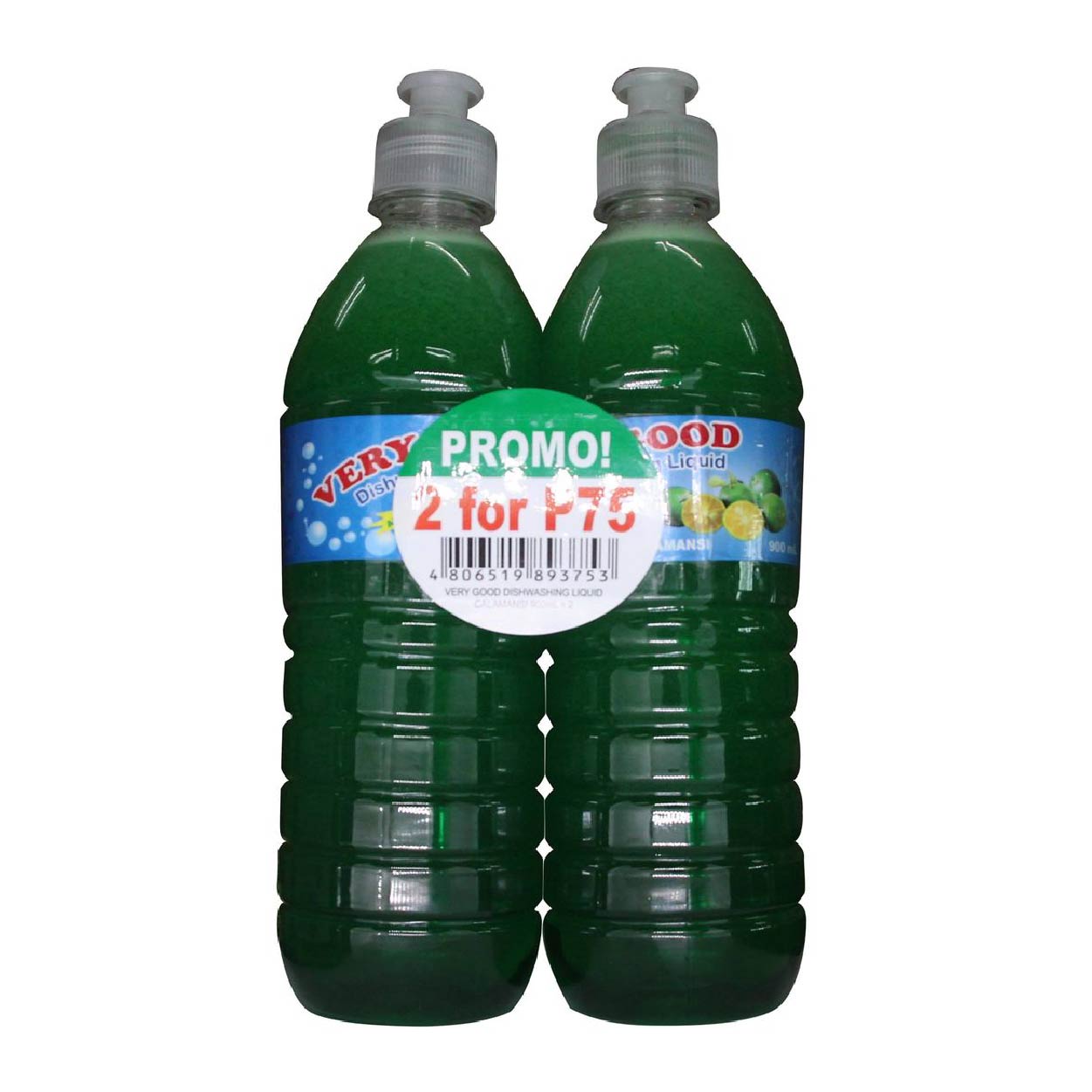 Very Good Dishwashing Liquid Calamansi 2x900ml Twin Pack