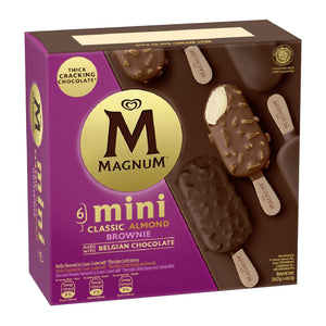 Selecta Magnum Mini Classic Almond Brownie Ice Cream Stick 6x45ml