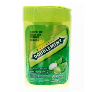 Wrigleys Doublemint Spearmint Sugarfree Mint Candy 12.4g