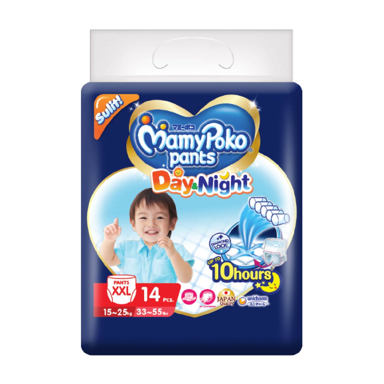 Mamy Poko Pants Day&Night Baby Diaper XXL 14s