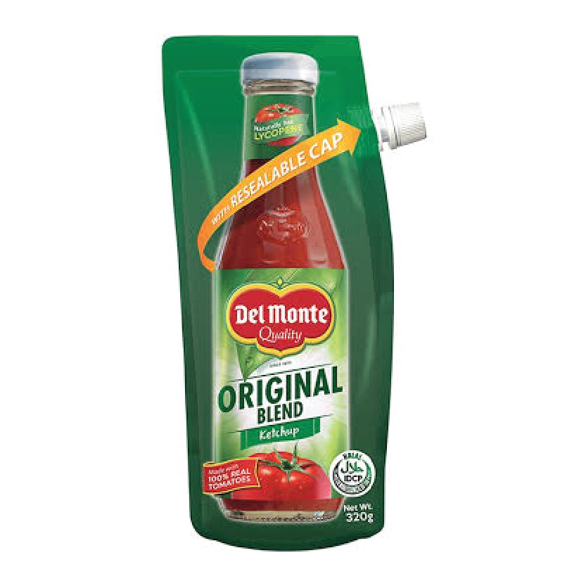 Del Monte Original Blend Ketchup Pouch with Cap 320g
