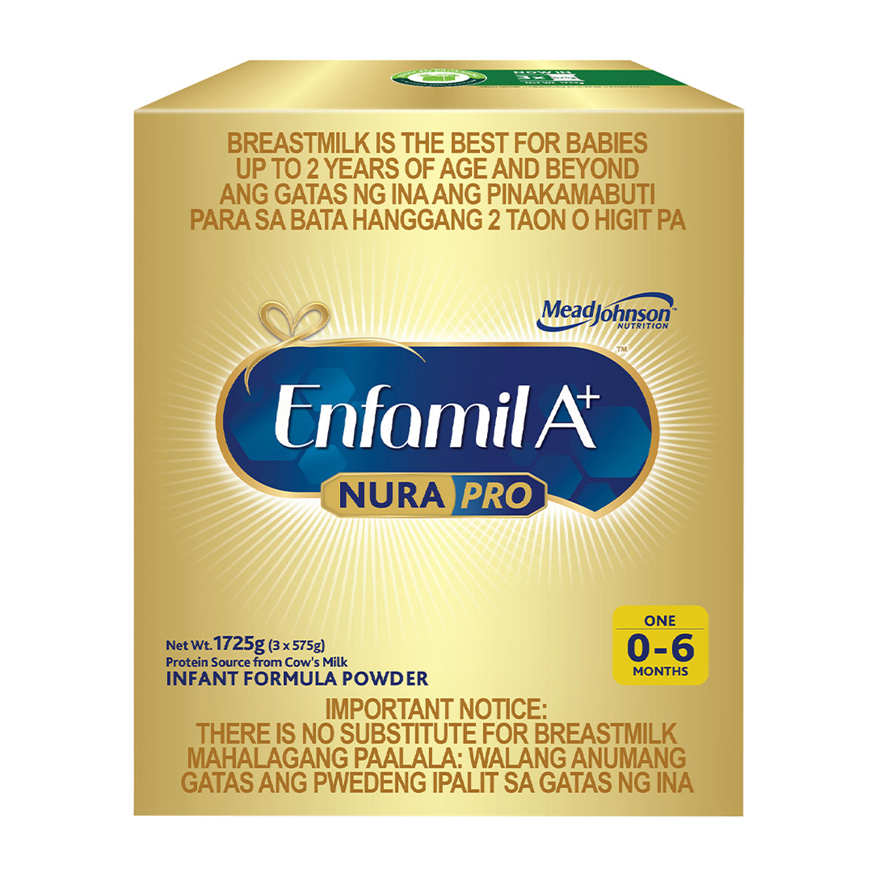 Enfamil A+ NuraPro One Infant Formula Powder 0-6 months 1.725kg