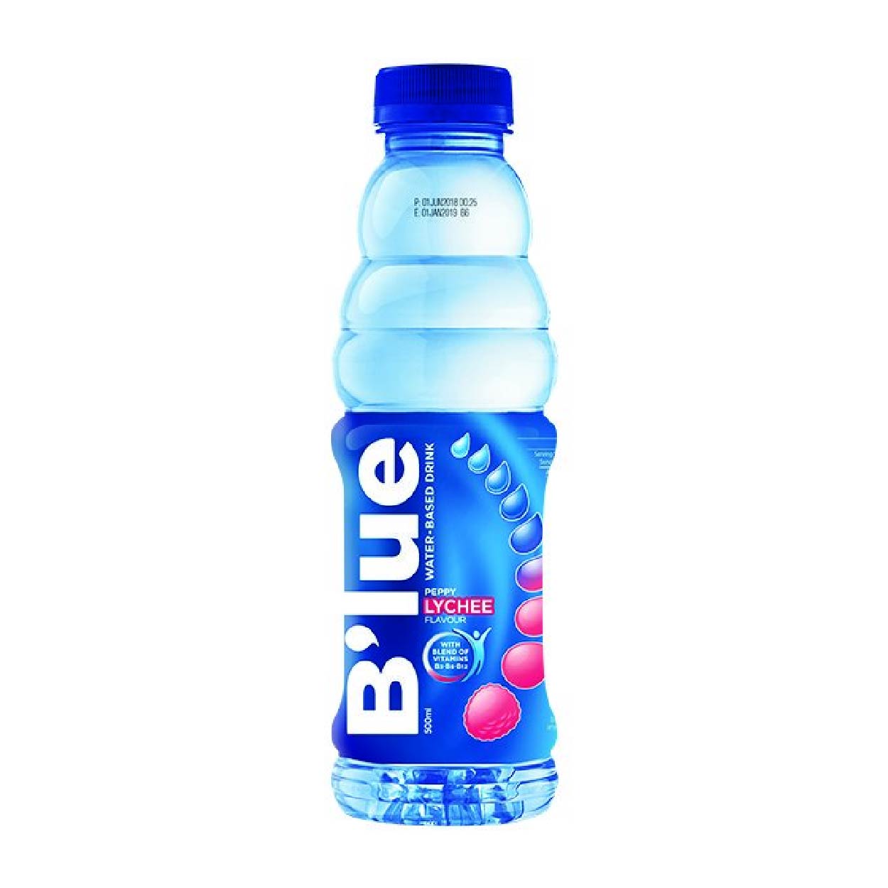 Blue Peppy Lychee Water-Based Drink 500ml