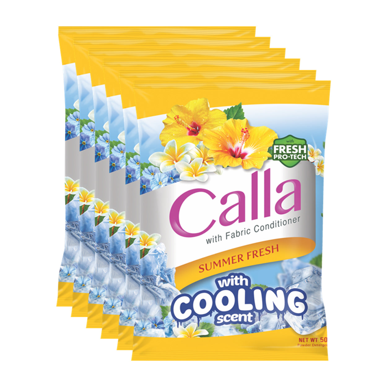 Calla Detergent Powder with FabricConditioner SummerFresh6x45/50g