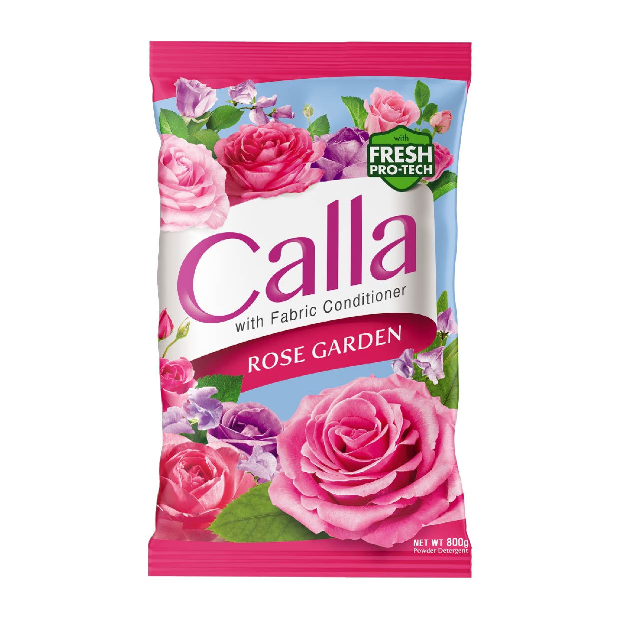 Calla Detergent Powder with Fabric Conditioner Rose Garden 800g